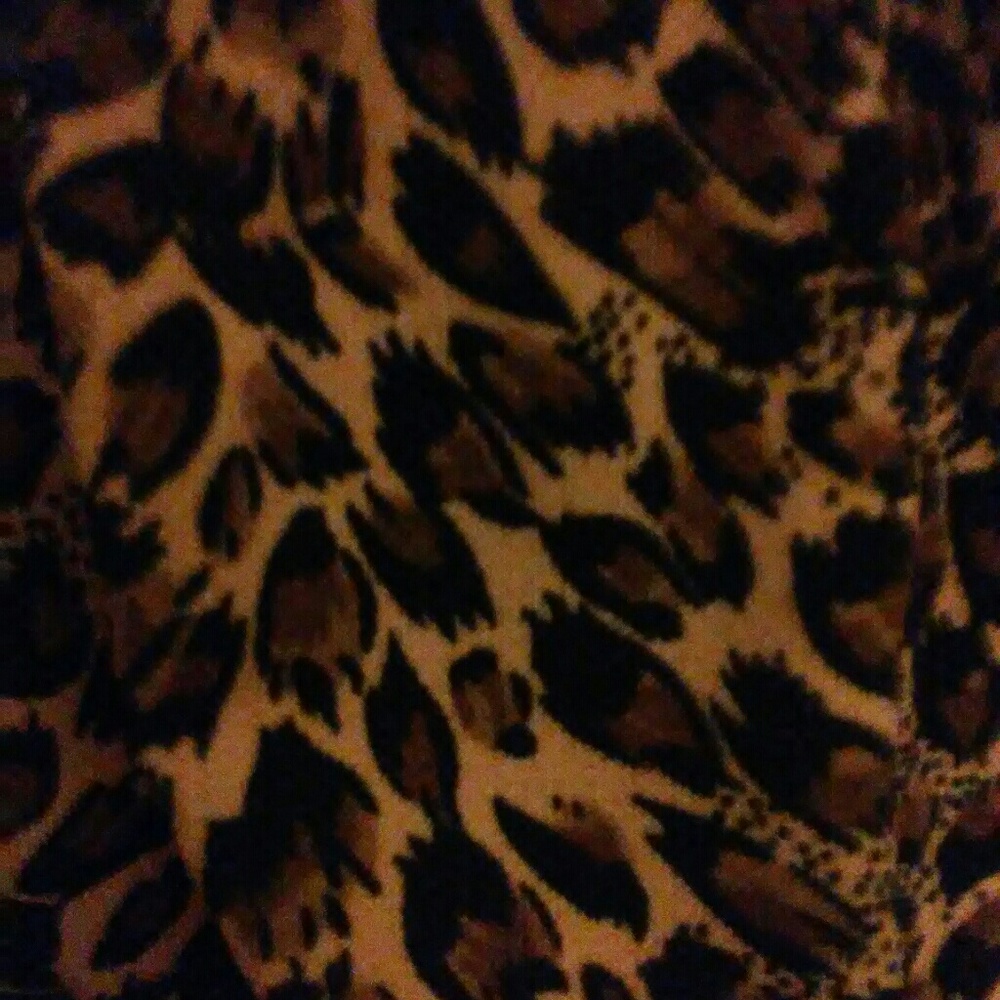 Animal Print cross cross Blouse Large